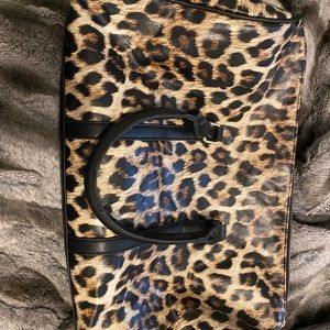Cheetah print weekend bag